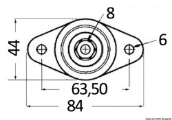 Stromkreisverteilerblock Maxi 83 x 44 mm 